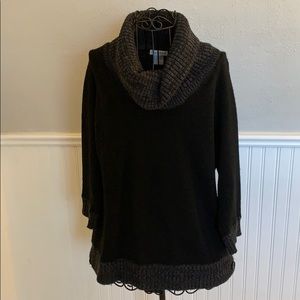 💚 Hannah Black Cowl-neck Sweater Women’s XL